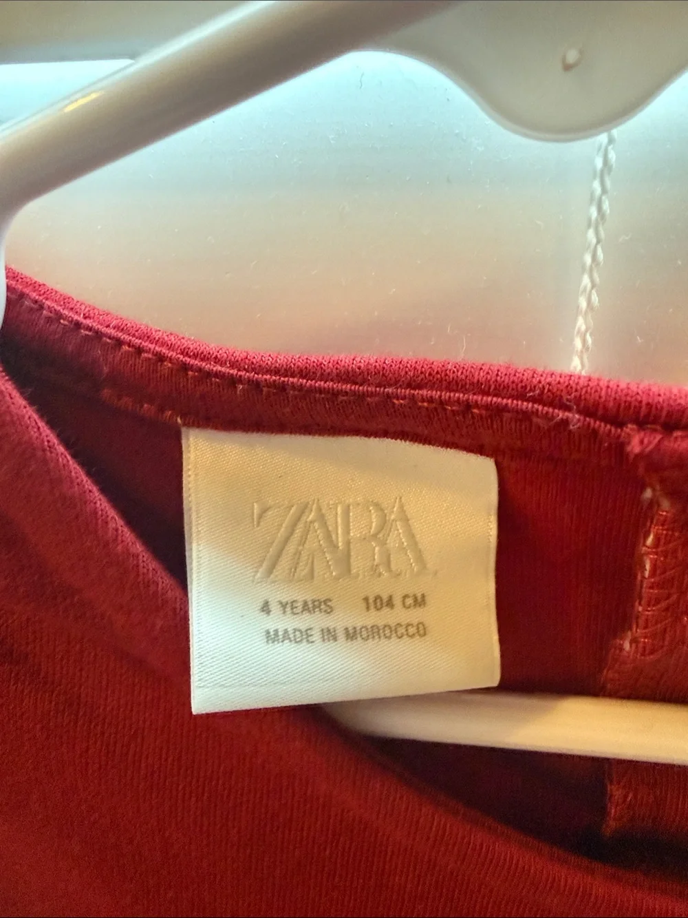 Zara Girls' Red Bow-Front Party Dress